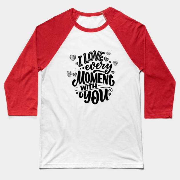 happy Valentine Day Baseball T-Shirt by wizooherb